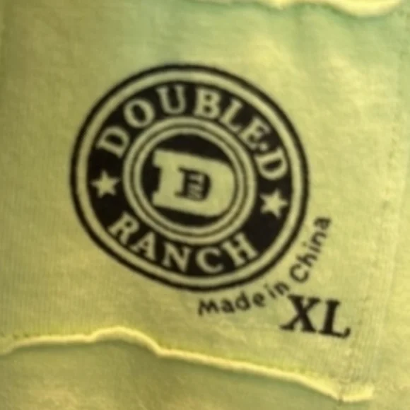 Double D Ranch Lime Green Short Sleeve Top with Chain Accents - Picture 4 of 5